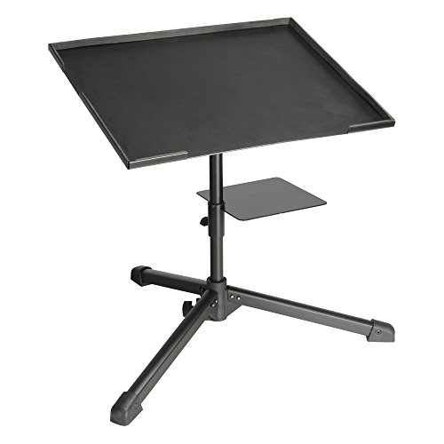 Adam Hall Stands SLT004 - Supporto per portatile con ripiano Interface per attrezzatura DJ, colore nero