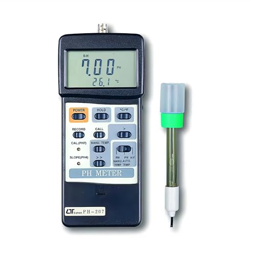 i-POOK PH METER PH-207 pH Meter Pen Type Water Quality Tester Acidometer PH Acidity Meter Multi-Function Measures pH mV and temperature Made in Taiwan