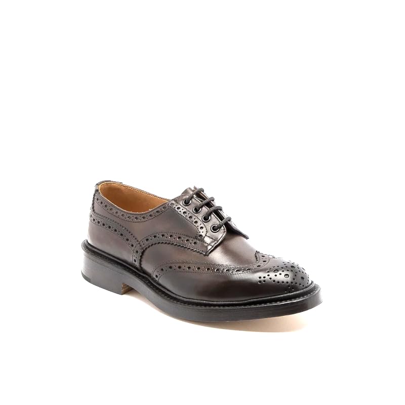 Stringata derby in pelle Con coda di rondine