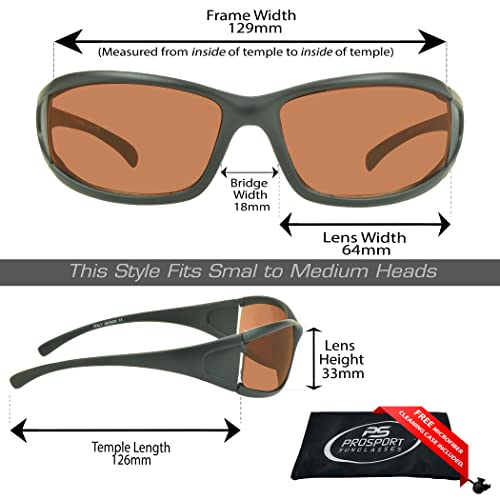 Image of proSPORT Blue Light Reducing High Definition HD Lens Sunglass TR90 Sport Frame Men Women