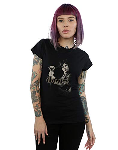 Absolute Cult The Doors Women's Jim Morrison Stage T-Shirt Black Small