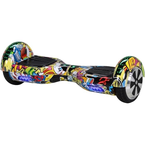 Robway W1 Hoverboard | 𝐃𝐀𝐒 𝐎𝐑𝐈𝐆𝐈𝐍𝐀𝐋 ® Hoverboards für Kinder Jugendliche & Erwachsene - APP Steuerung - 𝟮 x 𝟯𝟓𝟬 Watt Motoren - Self-Balance Funktion - Bluetooth (Grafit Blau)