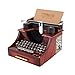 XYZMDJ Creative Music Box Vintage Schreibmaschinen-Stil mechanische Musik-Box Schmuck-Box mit Schublade Geburtstags-Geschenk