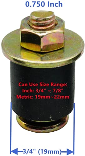 Habiiid 6 Packs Rubber Expansion Plug 3/4 Inch To 7/8 Inch (19Mm - 22Mm) Rubber Freeze Plug, Replace 570-003, Black #TOP3