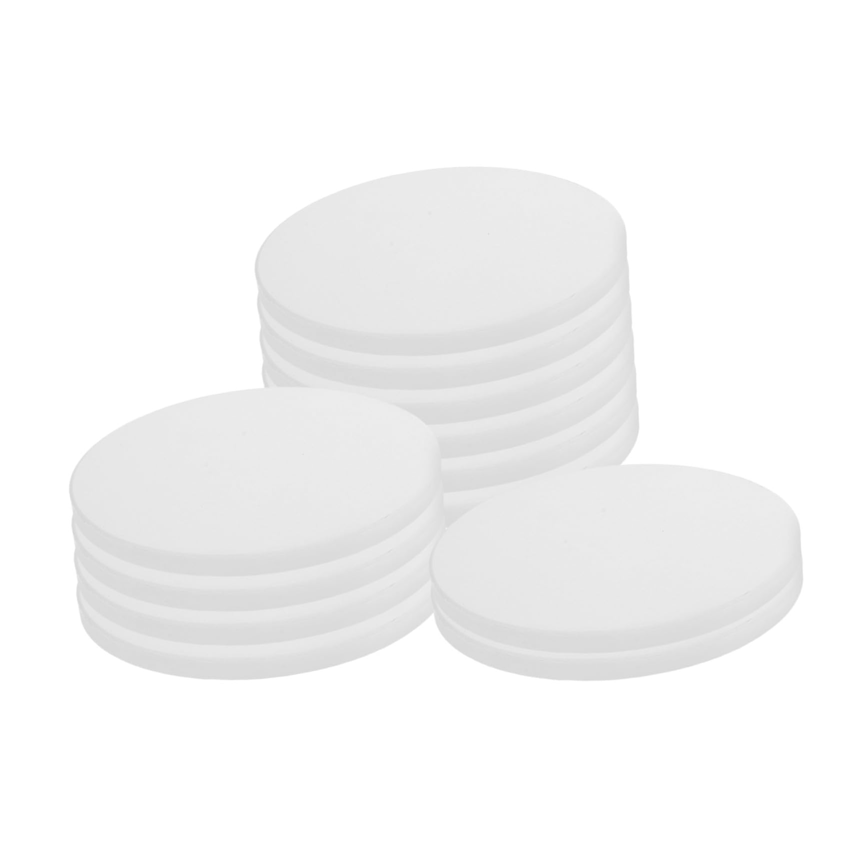 Sous-verres ronds céramique vierge par 12 pour personnaliser vos tables et protéger de la chaleur