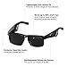Bose Glasses Polarized Square Bluetooth Sunglasses – Black, 55 mm