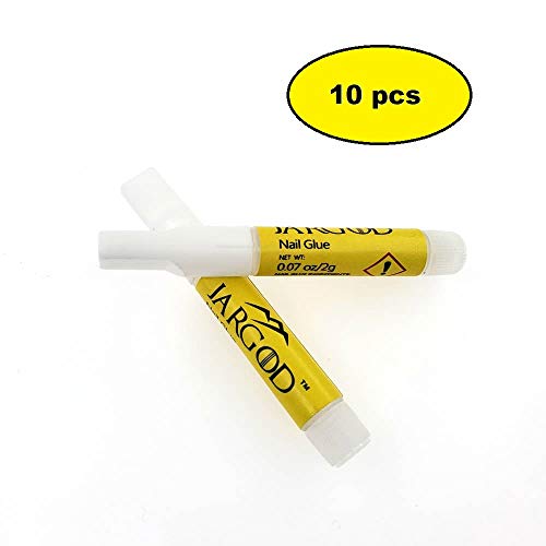 Nail Glue For Acrylic Nails Press On Nails Long Lasting Quick Drying Glue For Artificial Nails & Nail Tips 10 Pcs By Jargod #TOP2