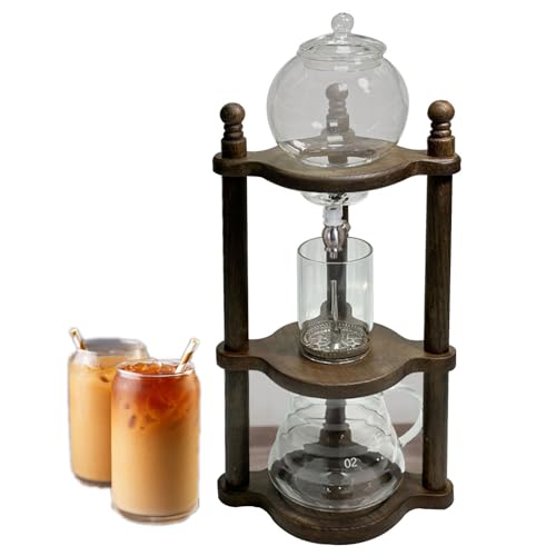 ZYGPH Cafetera de Goteo para café frío, cafetera de Goteo con Hielo, cafetera de Goteo frío, hogar, cafetería (B)