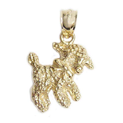 14k Yellow Gold Sheep Pendant, Made in USA