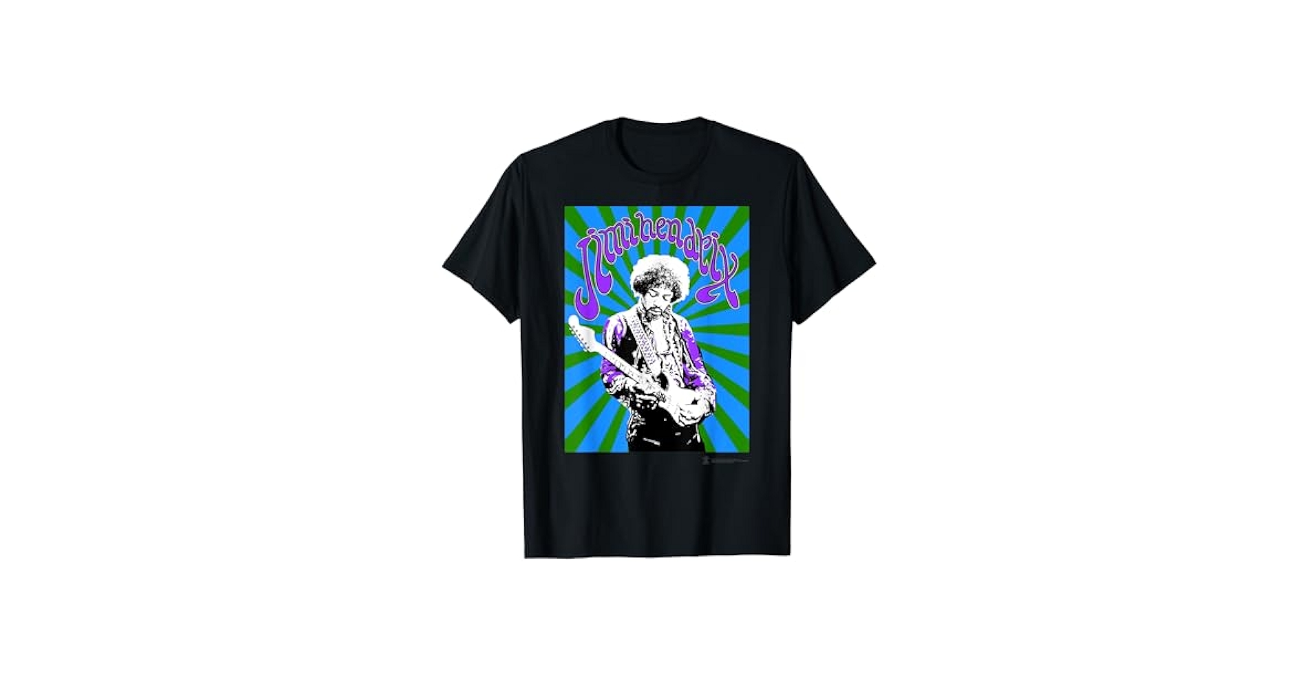 Amazon.com: Jimi Hendrix Official Black Spiral T-Shirt