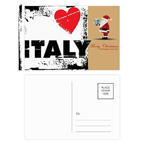 Cartes postales I Love Italy lot de 20 messages d'amour pour l'Italie italienne