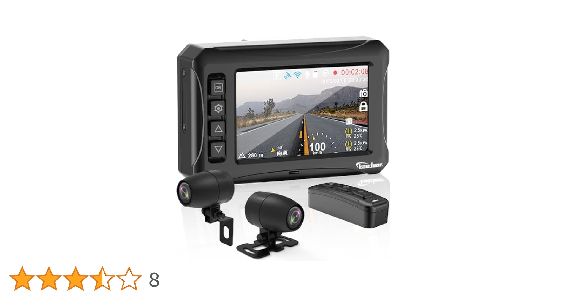 Amazon.co.jp: Kaedear(カエディア) バイク用ドライブレコーダー