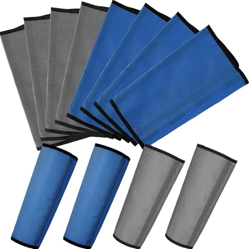 Image of Jexine Set of 8 Mesh Fly Boots for Horse Loose Fitting Non Slip Breathable Horse Fly Leggings Protective Reduces Stress Leg Fatigue Wraps for Preventing Flies Mosquitoes Bite