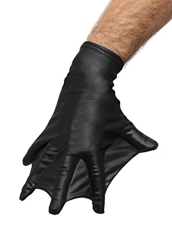 Fun Costumes Adult Black Webbed Gloves Standard