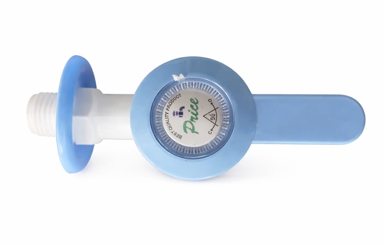 Price PTMT Plastic Bib Cock Water Tap, Blue and White, Rust-Free, Leak-Proof, for Bathroom and Kitchen-image-19