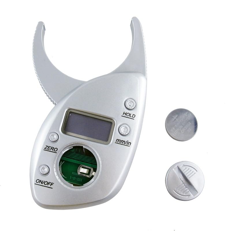 Digital Fat Caliper with Clamp | Body Fat Clamp for Body Thickness Measurement