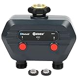Eden 93442 Bluetooth Smart Water Hose Timer, 2 -Zone, Compatible with Wireless Soil Moisture Sensor
