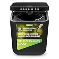 Nutrichef 3L Electric Kitchen Composter - Compost’s Organic Material & Food Scraps | Countertop Automatic Compost Bin | Dry, Crush, & Cooling Functions | Perfect for Kitchens & Apartments | Grey