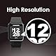 Canmore TW353 Golf-GPS-Uhr, kontrastreiches LCD-Display, leichtes Golfzubehör,Schwarz