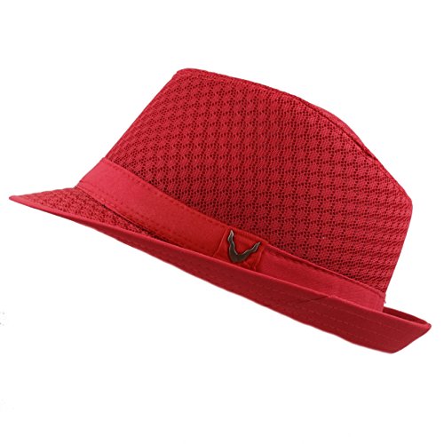 Image of The Hat Depot Light Weight Classic Soft Cool Mesh Crushable Fedora hat