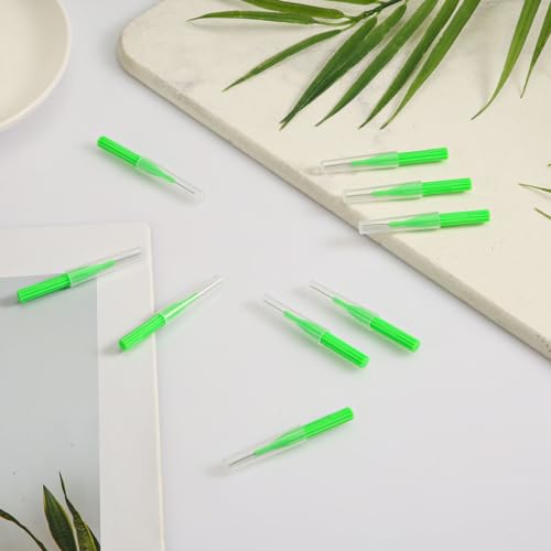 Image of 10pcs Shower Head Cleaning Brush, Gap Hole Anti-Clogging Cleaning Brush with 10 Stainless Steel Pin Picks Small Hole Cleaner Tool for Car Washer 3D Printer Tubes (Green)