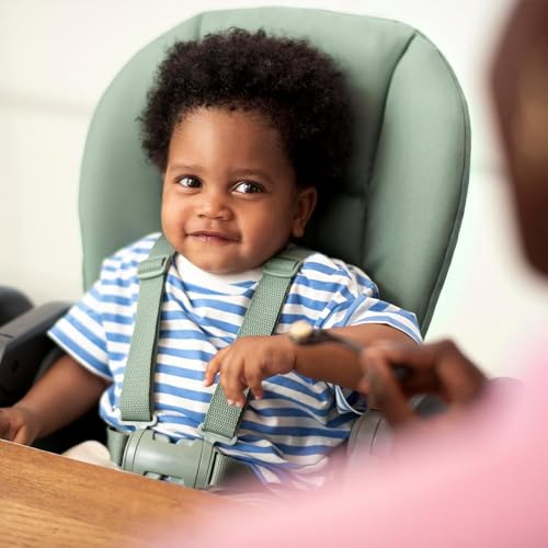Maxi-Cosi Minla Kinderhochstuhl Mitwachsend, 0–14 Jahre, bis zu 60 kg, Hochstuhl Baby, 9 Höhenstufen, 5 Neigungspositionen, 4 Tablettpositionen, kompakt faltbar, Essential Graphite