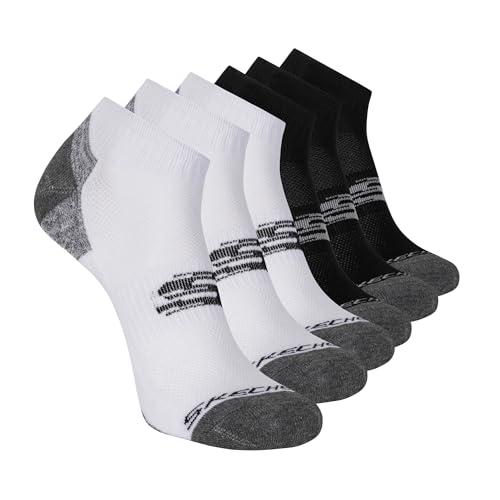 Skechers Men's 6 Pack Quarter Crew Socks
