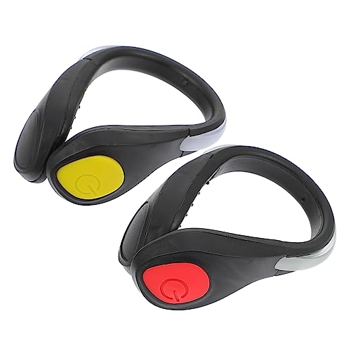 Toddmomy 2pcs Flash Shoes Outdoor Glow Shoes Biking Shoe Clips abs Shoe Clip Running Shoes Clip Light Warning Light Cycling Shoe Clips Lamp Shoe Light Safety Shoes