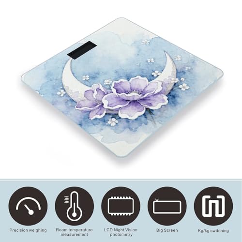 Báscula Digital para Baño con Display LCD Grande y Precisión Alta miniatura 3