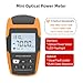 Mini Optical Power Meter,4-in-1 Portable Fiber Optical Power Meter with Universal FC/SC/ST Interface and Built-in 2Mw Visual Fault Locator,10 Wavelengths