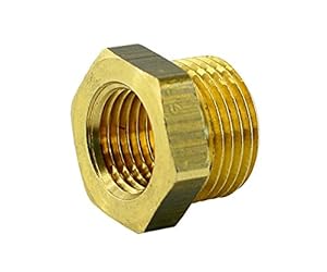 Fittingstore Messing Reduziernippel M14x1,5-M10x1