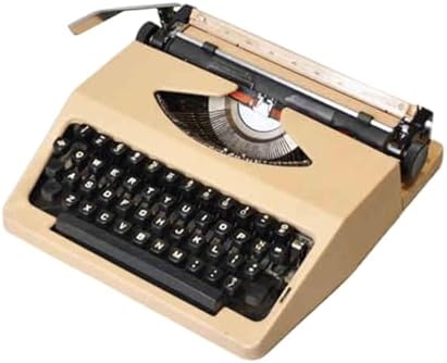Classic Manual Typewriter - Vintage Two-Color Printing, No Power Required, Ideal for Creative Writing, Letters, Notes, and Literary Projects (Milk Tea Color)