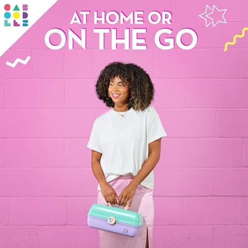 image for Caboodles On-The-Go Girl Makeup Box, Hot Pink Sparkle, Hard Plastic Ma