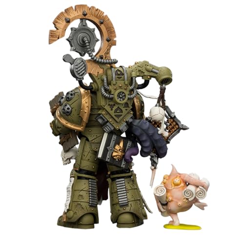 Image of JOYTOY Death Guard Warhammer 40K 1 /18 Action Figures Death Guard Tallyman with Plasma Pistol Collectible Model Artifacts Model Birthday Gifts JT04261 PreOrder