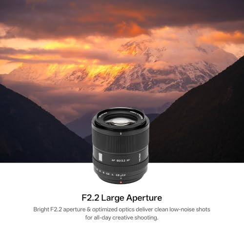 Image of VILTROX 90mm F2.2 EVO XF-Mount Lens, AF 90mm f /2.2 Autofocus Large Aperture APS-C Prime Lens Compatible with Fuji X-Mount Mirrorless Cameras X-M5 X-E4 X-E5 X-S20 X-H1 X-Pro3 X-S10 X-T4 X-T30 X-H2