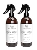 Muse Bath Apothecary Linen Ritual - Aromatic, Soothing, and Relaxing Linen Spray for Bedding, Laundry and Fabric Spray Freshener - Infused with Natural Aromatherapy Essential Oils - Lavender Serenity