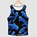 Blue Shark Whale Funny Women's Sports Tank Tops Workout Athletic Running Sleeveless Shirts S