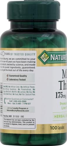 Nature'S Bounty NATURES350876 Milk Thistle, Herbal Health Supplement thumb #6