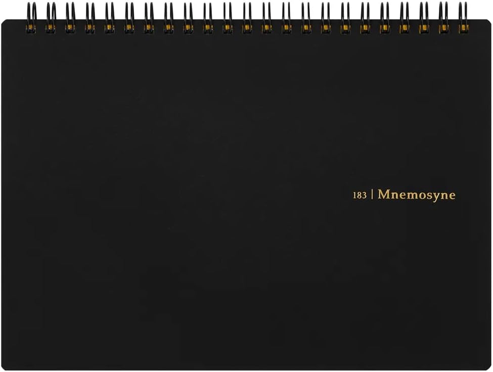 MNEMOSYNE A5 Notebook Plain, N183A,white,5.83" x 8.27" (Unruled)