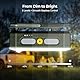 BougeRV Campinglampe mit 3200mAh, Sensorlicht aufladbar, 380 Lumen, Camping laterne mit Haken & Magnet, für Camping, Reise, Notfall, Dunkelgrün