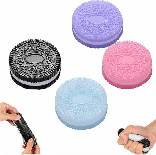 4Pcs Taba Squishy Biscuit Stress Relief Toy Fufu Squishy Stress Relief Toy Anxiety Relief Sensory Toys