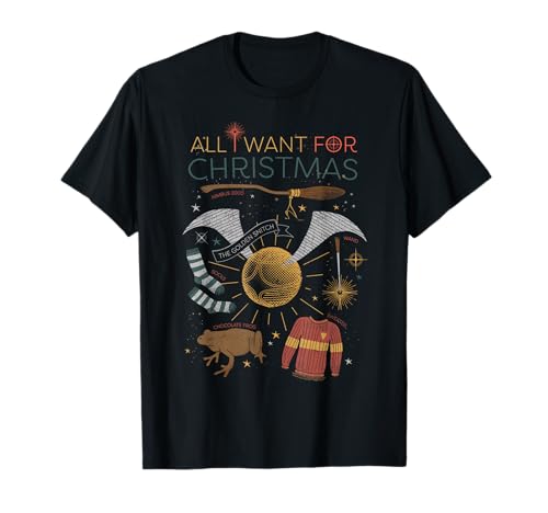 Harry Potter All I Want for Christmas! Weihnachten T-Shirt