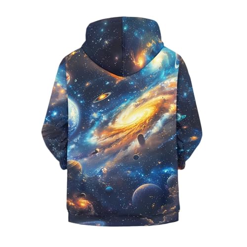 Image of Unisex Zipper Sweatshirt Boys Girls Hooded with 2 Pocket Pullover Hoodies for 6-16Y Kids