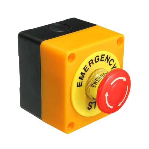 舞台レーザー機器用、緊急停止スイッチボックス鍵付き(E-Stop Box)試作品 舞台レーザー機器用、緊急停止スイッチボックス鍵付き(E-Stop