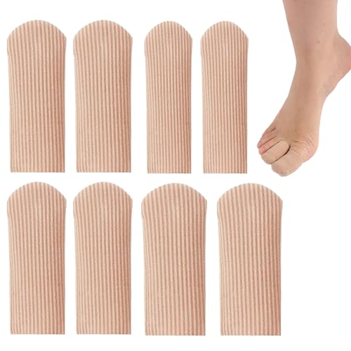 8 Pcs Protection Orteil,Protege Orteil,Protège Orteil,Capuchon Orteil,Coussinets Anti-Friction, Pour Hommes Et Femmes Idéal Pour Soulager Les Cors, Les Ampoules Et Les Callosités