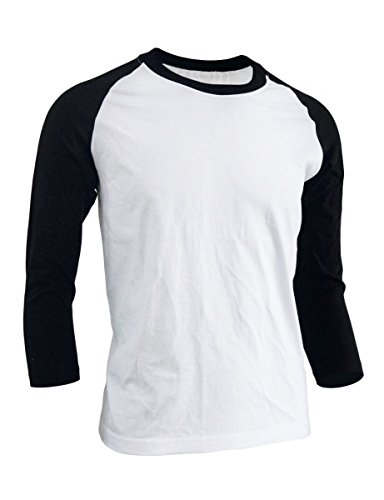 ビビッドカラーラグランTシャツ レッド×ブラック