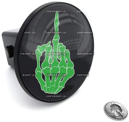 2" Tow Hitch Receiver Plug Cover Insert for SUV's & Trucks - Skeleton Finger Style-9856-6805