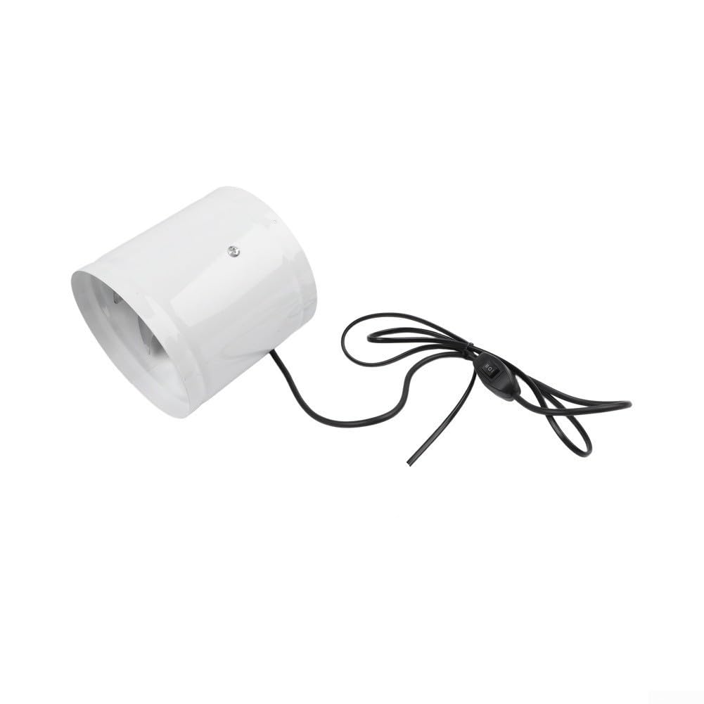 Extracteur d'Air 150mm 530m³/h Silencieux 40W(White)