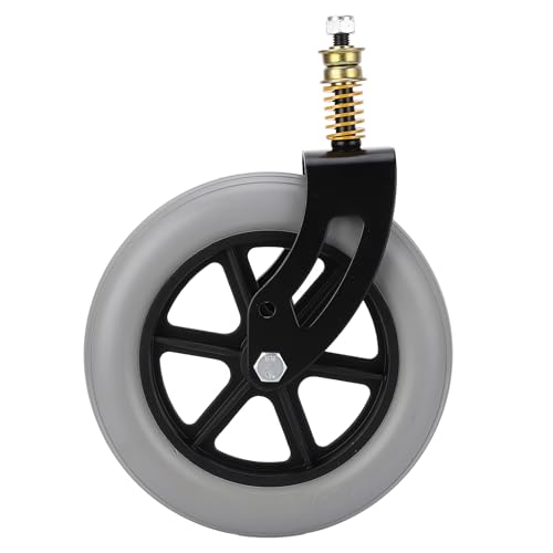 Wheelchair Accessories Absorber, PVC Solid Wheel Steel Bearing, Elderly People with Mobility Difficulties, Disabled Vehicles