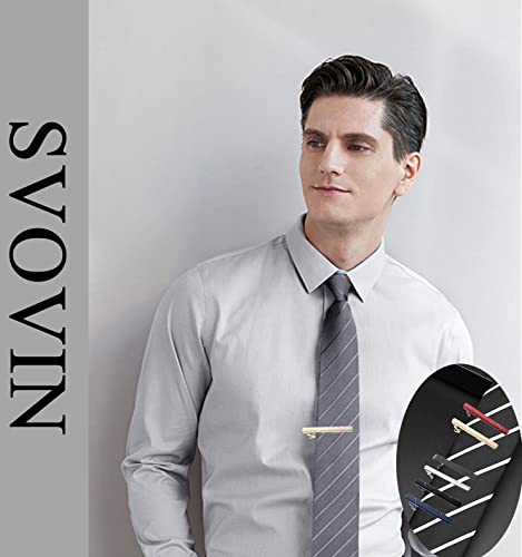 16pcs Tie Bar Clip Tie Tack Pins Tie Clips for Men Father's Day Gift Silver Black Red Blue Gold Necktie Bar Pinch Clip Set Metal Clasps Business Professional Fashion Designs4